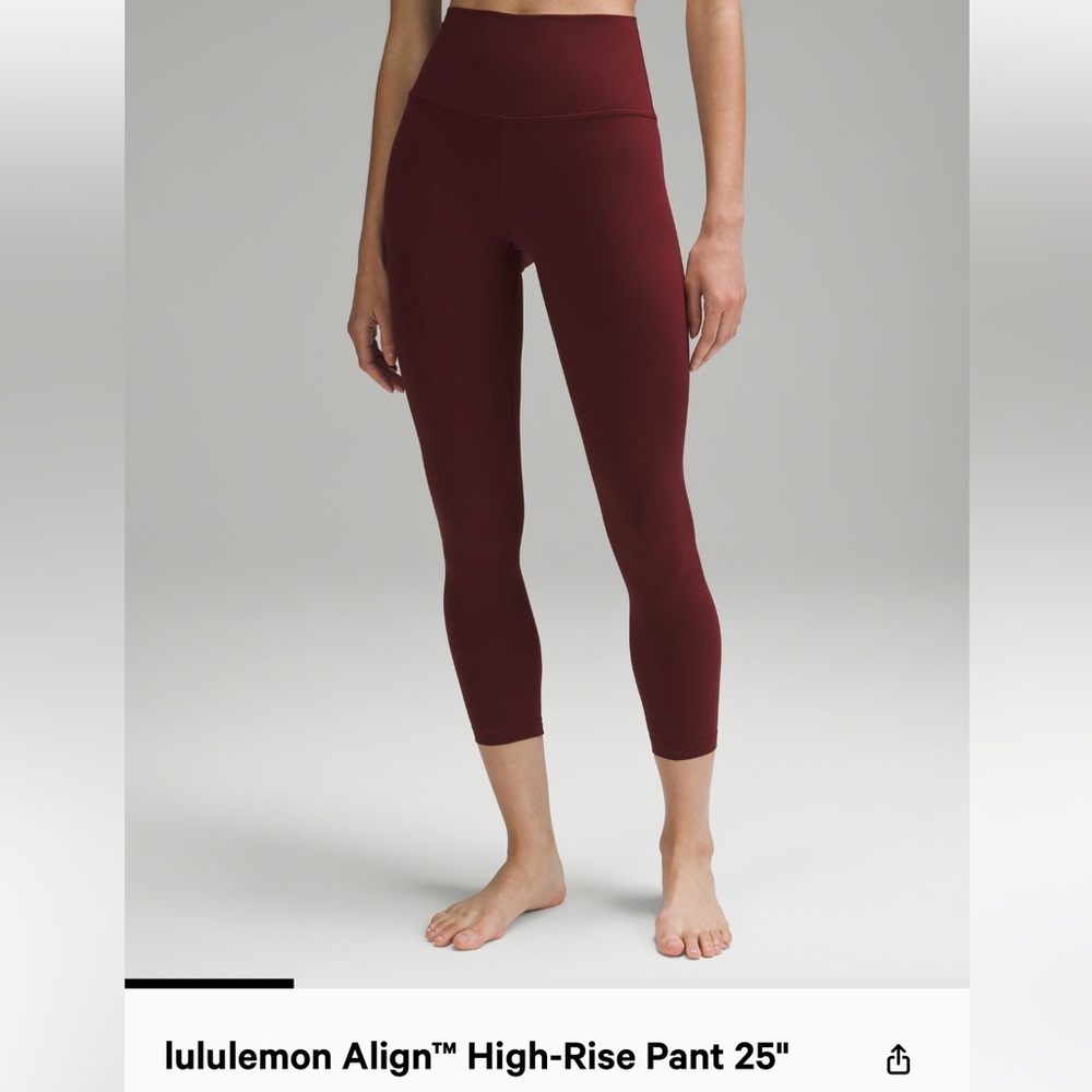 Lululemon align high rise pant 25”